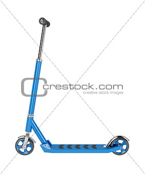 Kick scooter isolated on white 