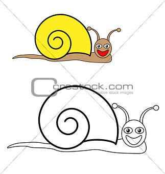 Color by example snail