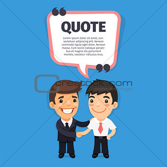Quote Speech Banner with Trainee