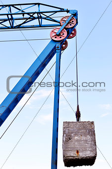 Counterweight on the cable car