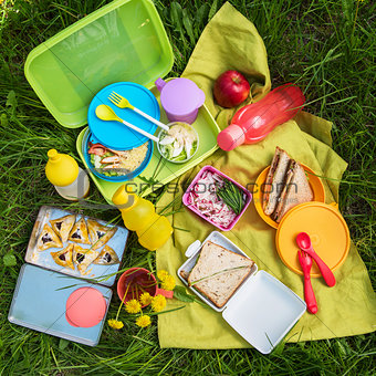 picnic food at outdoor