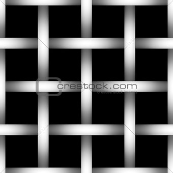 Tone depth wire net  silhouette on black background