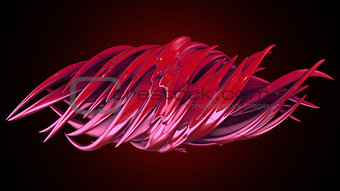 abstract organic form. 3d rendering.