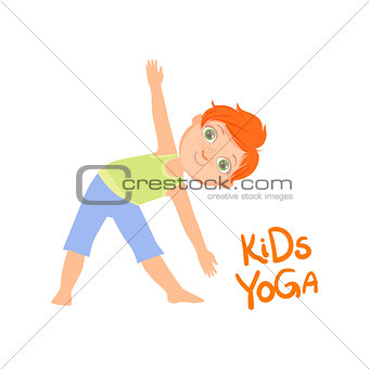 Boy In Triangle Pose
