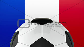 Football on Flag of France