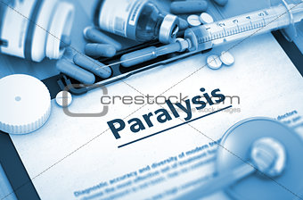 Paralysis Diagnosis. Medical Concept.