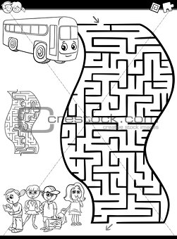 maze or labyrinth for coloring