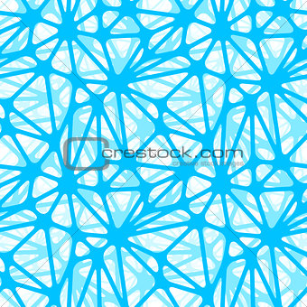 Blue neural net, seamless pattern