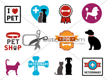 pet veterinary icons