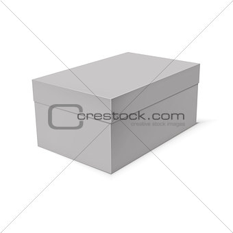 Blank paper or cardboard box template