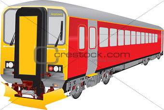 Red Diesel Train