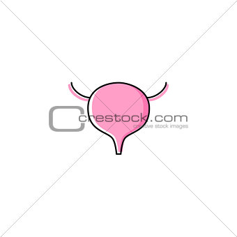 Vector bladder icon