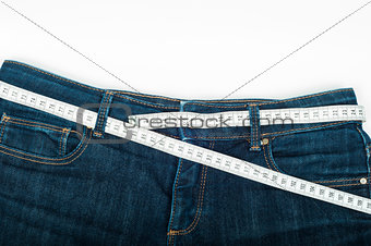 Blue jeans measuring