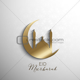 Minimilistic Eid Mubarak background
