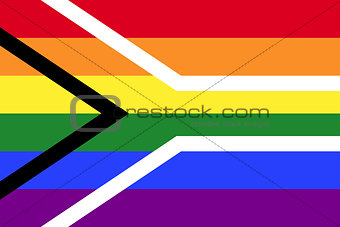 Gay pride flag of South Africa