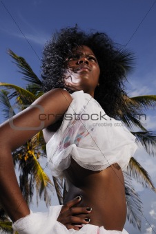 Tropical afro beauty