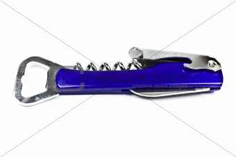 Blue swiss pocket knife.