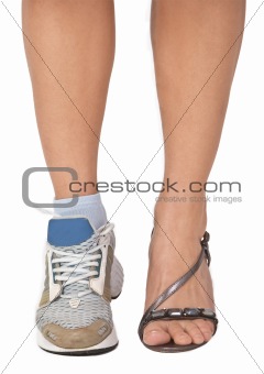 A woman's legs