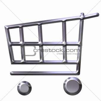 Silver Shopping Cart