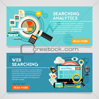 Searching Analytics Concept