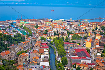 City of Rijeka aerial view