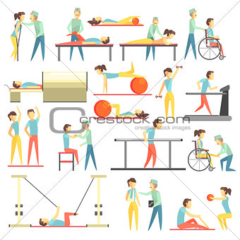 Physical Therapy Infographic Illustration