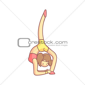 Girl Doing Advanced Yoga Back Bend