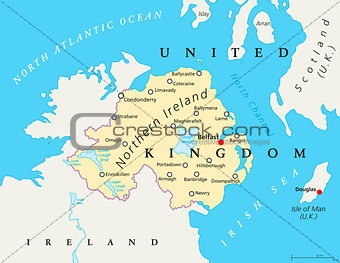 Northern Ireland Political Map
