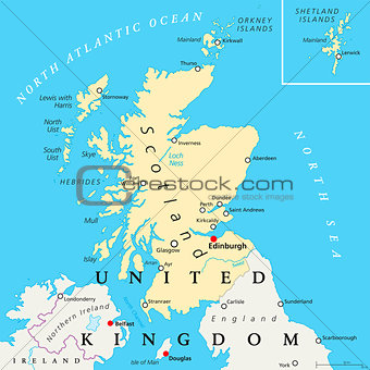 Scotland Political Map