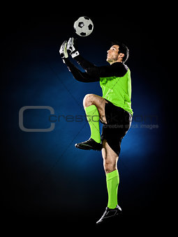 goalkeeper soccer man isolated