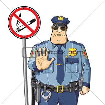 Police bans smoking