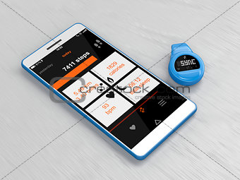 Activity tracker and smartphone 