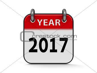 Icon calendar 2017 year #2
