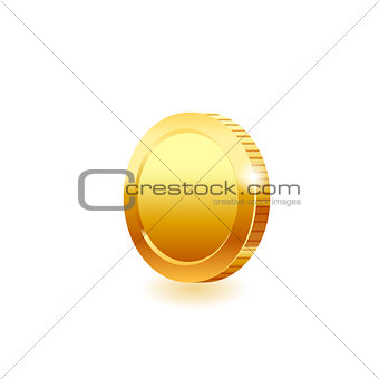 Gold coin. Vector