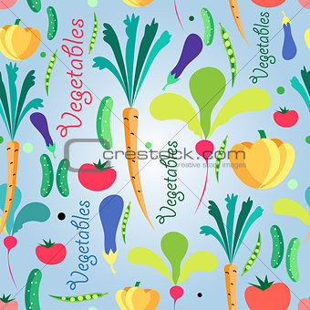 Seamless pattern vegetables