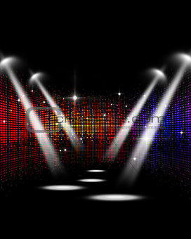 Disco Concert Spotlights