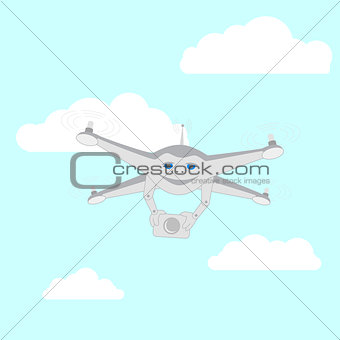 Drone with a video camera