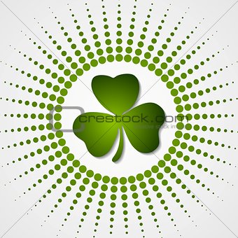 Green shamrock clover St. Patrick Day