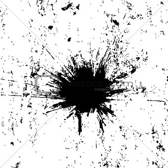 Brush blot vector on white  background. Vector illustration.