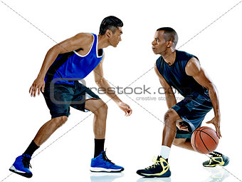 basketball players men Isolated