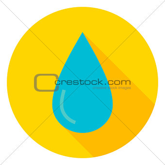 Water Drop Circle Icon