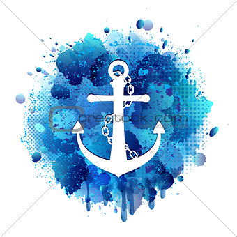 Anchor icon with chain