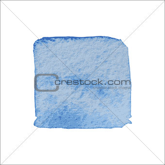 Blue Square Watercolor Banner.