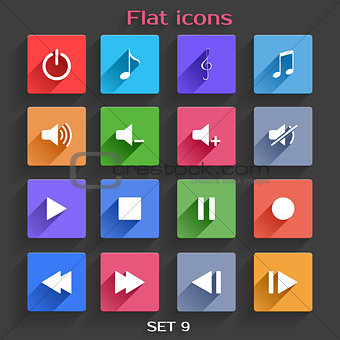 Flat Application Icons Set 9