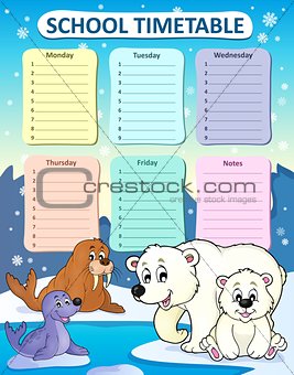 Weekly school timetable composition 1