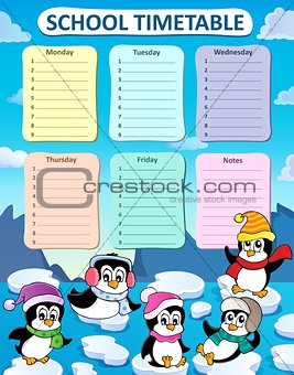 Weekly school timetable composition 2