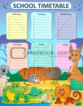 Weekly school timetable composition 3