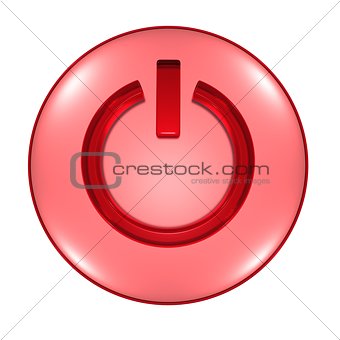 Power button 3D illustration