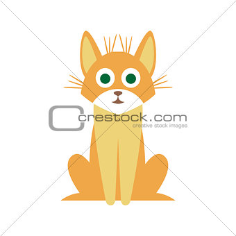 Mutt Cat Primitive Cartoon Illustration