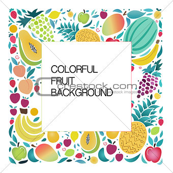 Fruit vector illustration with space for text